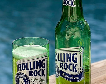 Rolling Rock Beer Bottle Glass - Set of 4