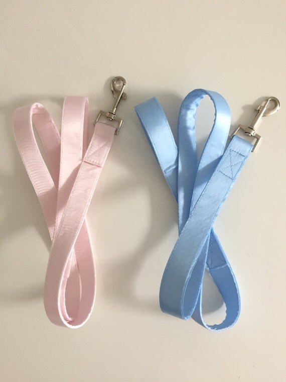 Satin dog leash by CupidCollars on Etsy
