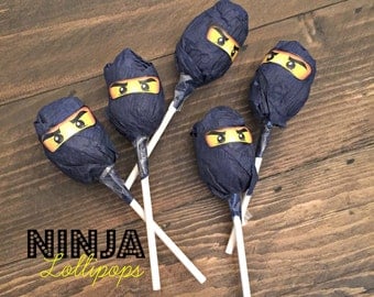 Ninjago Birthday Favor - Ninjago Eyes in 4 Sizes - Ninjago Party Decoration - To stick on balloons, lollipops, favor bags, etc.