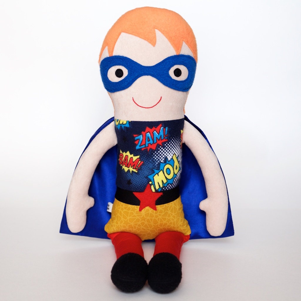 large stuffed superheroes