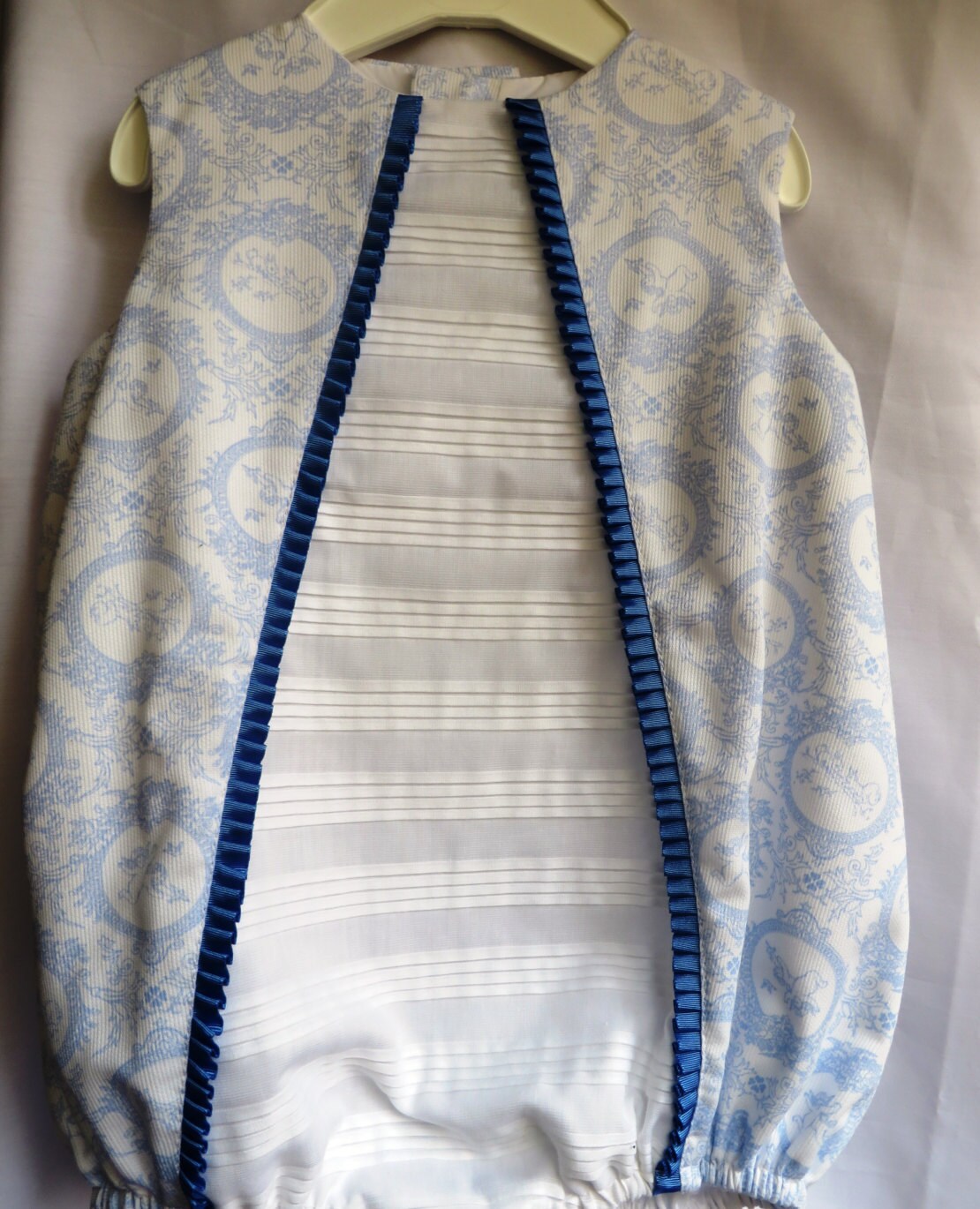 baby romper blue white spring summer 9 months childrens