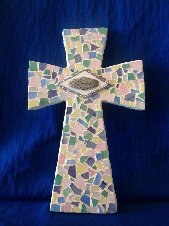 Cross for Nursery by TheTwoWildHares on Etsy