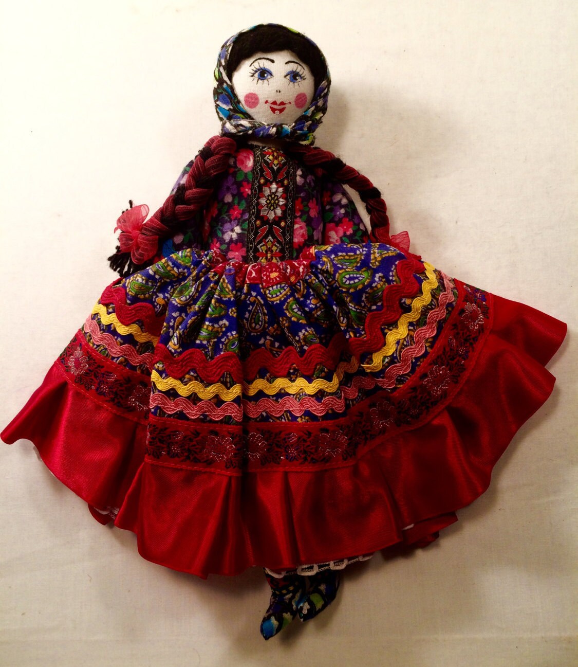 Reserved for Mary Vintage Handmade Russian Cloth Doll By