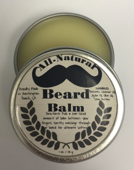 AllNatural Beard Balm 1 oz. Handmade in by HBBeardBalm on Etsy
