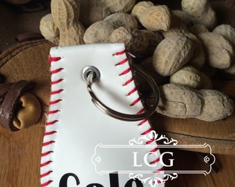 Baseball Key Chain, Baseball Keychain, Keychain, Key chain, Father's Day, Custom Baseball, Coach gift, Baseball team gift, Real baseball