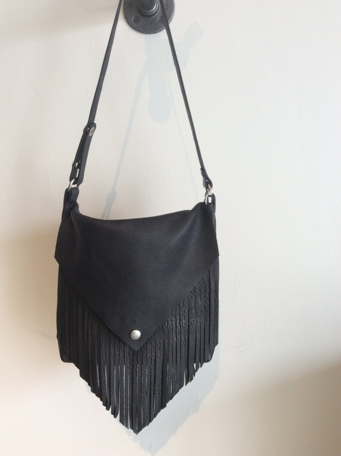 Leather Fringe Cross Body Bag