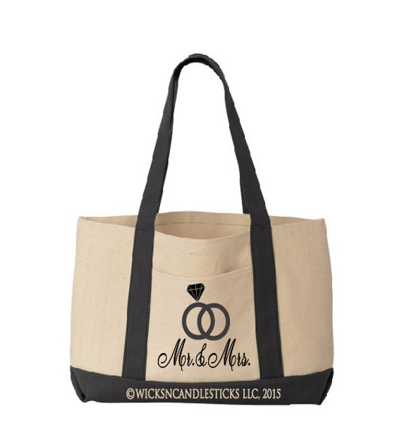 Personalized Bridal Party Canvas Tote Bags by WicksnCandlesticks