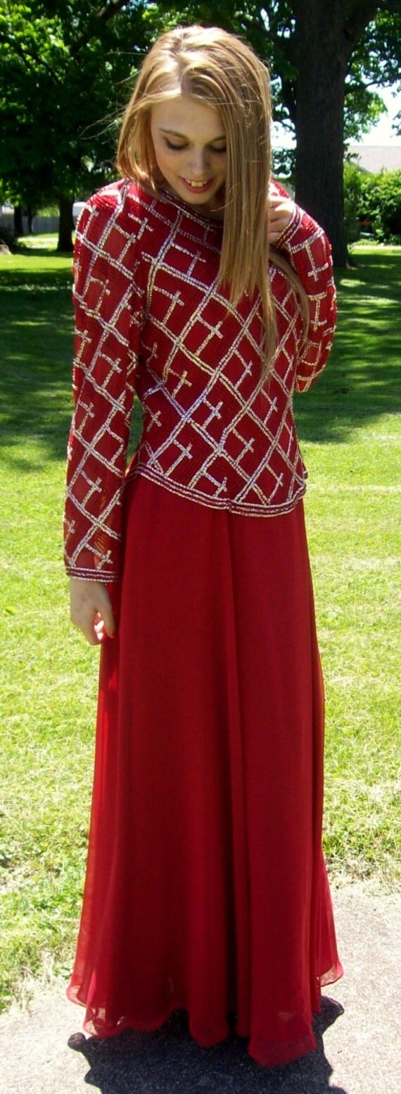 1970s formal dress