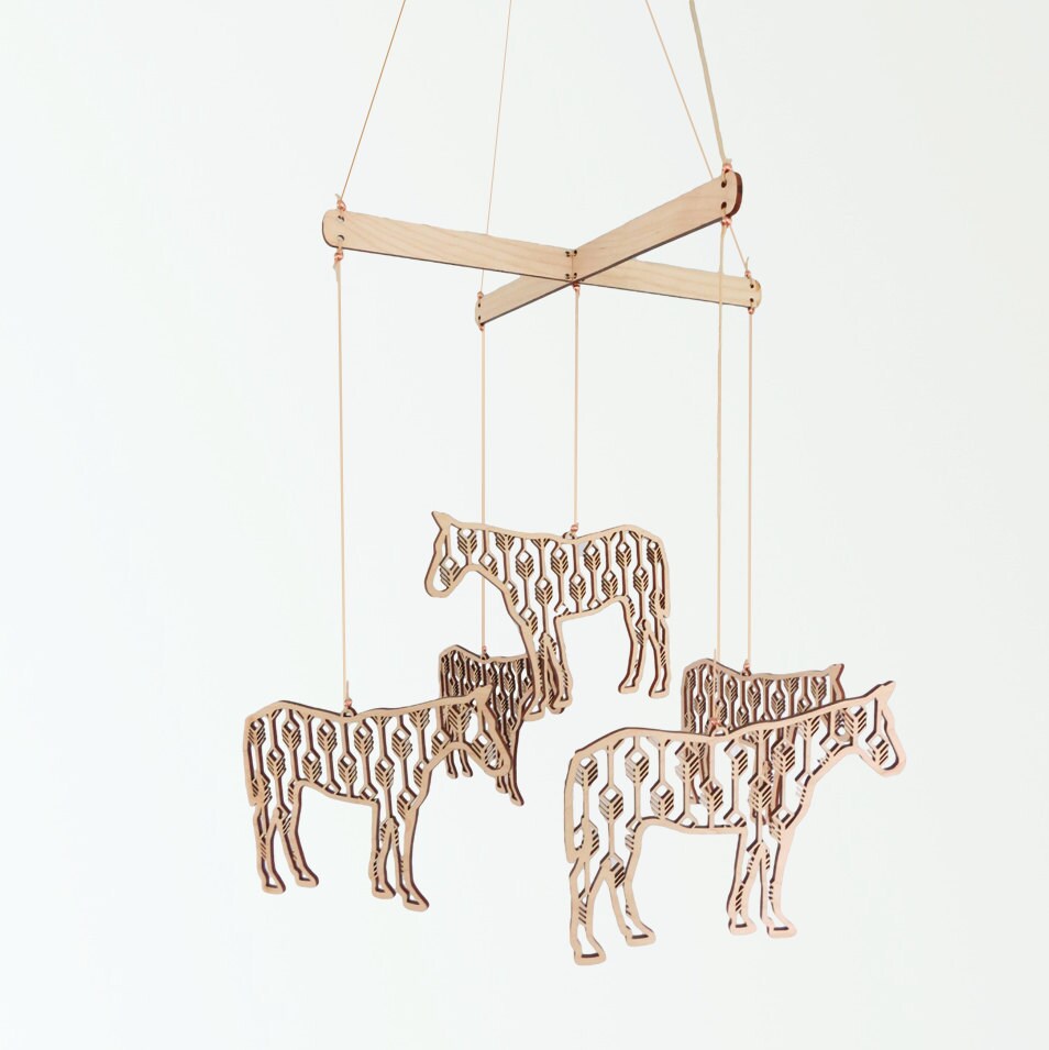 Horse Baby Mobile // Baby's Crib Mobile // Horse Mobile