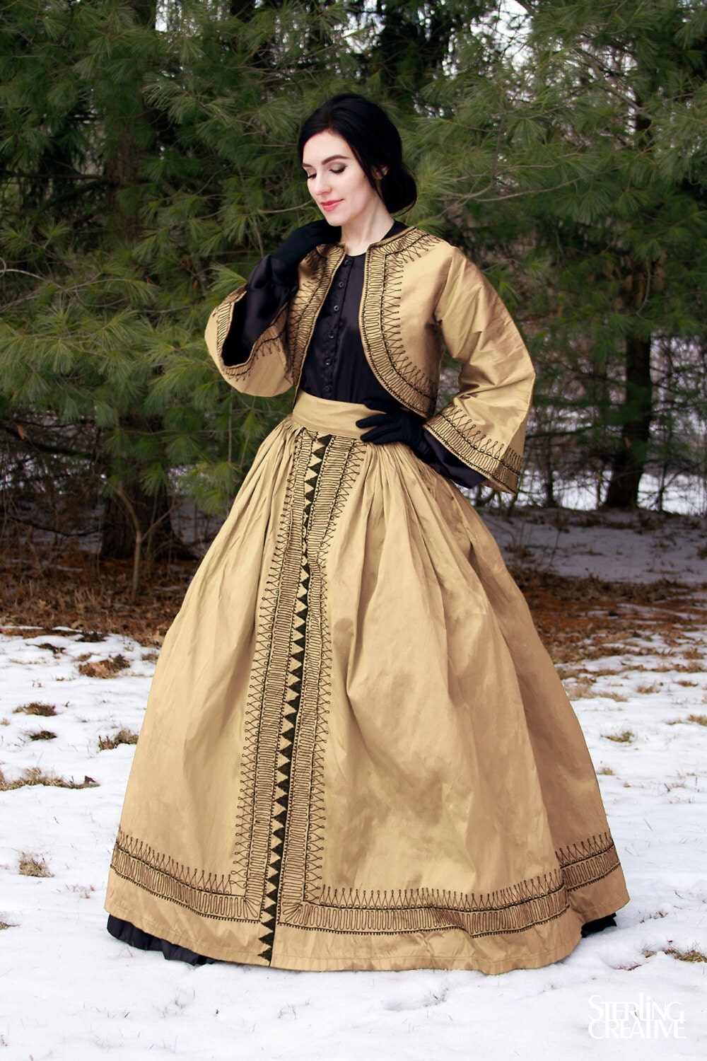 I-D-D Re-enactment Civil War Dickens VICTORIAN Zouave Dress