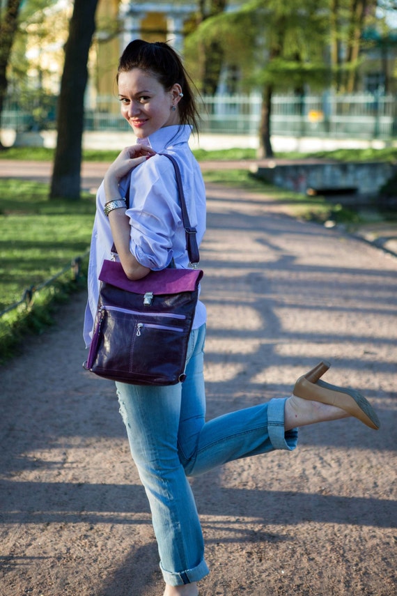 womens purple backpack