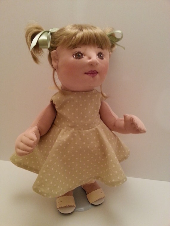 Soft Sculpture Baby Doll Cloth Doll Handmade by GrannysDollsNfinds