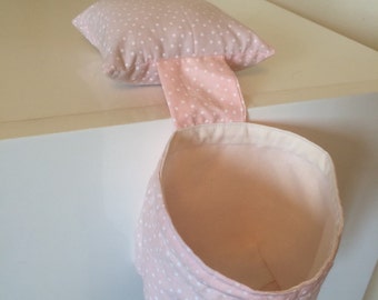 Pin cushion sewing caddy/thread catcher