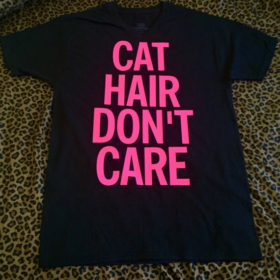 Neon Cat Hair Don't Care by KillerBabes on Etsy