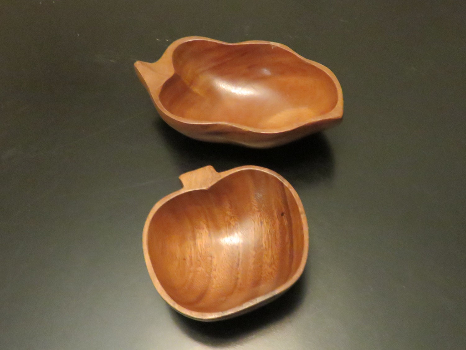 Monkey Pod wood snack bowls, wood serving bowls, teak wood bowls, wood