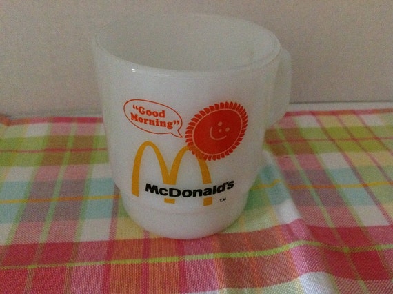 mcdonalds Coffee SmarieSCollectibles vintage McDonald's Vintage Cup by cup Etsy  on 1970s
