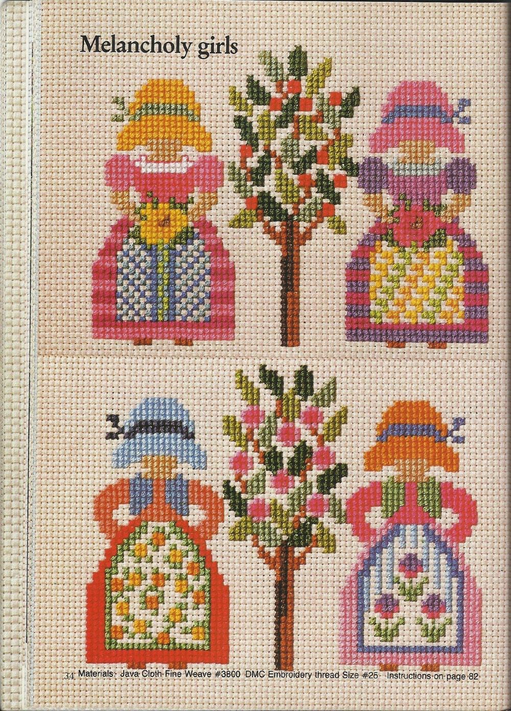 Japanese Cross Stitch Pattern e book Vintage Cross Stitch