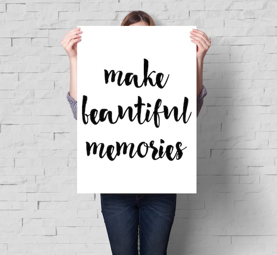 make-beautiful-memories-typography-poster-by-printsdigital-on-etsy