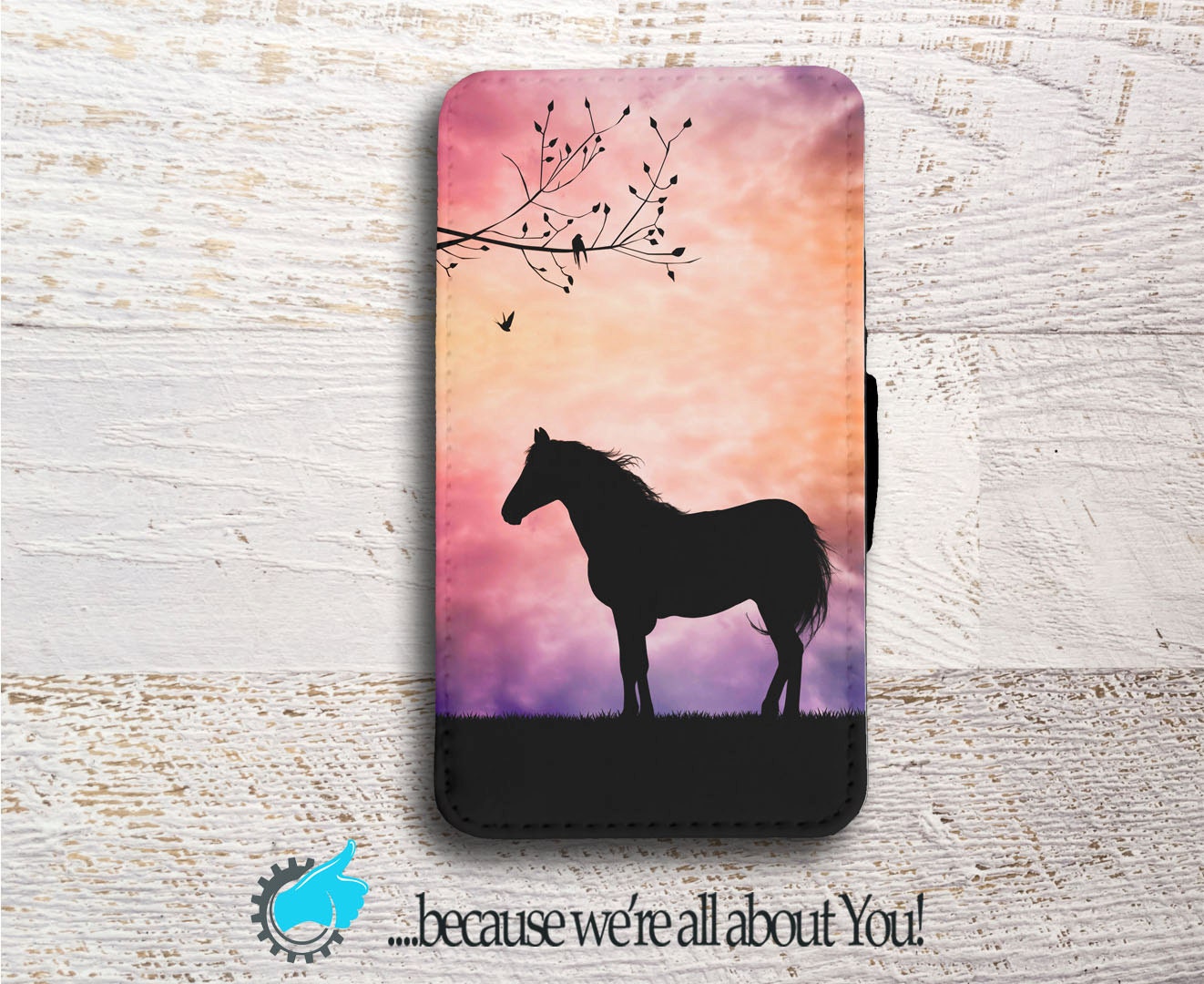 Horse Samsung Wallet Phone Case custom Horse phone case for