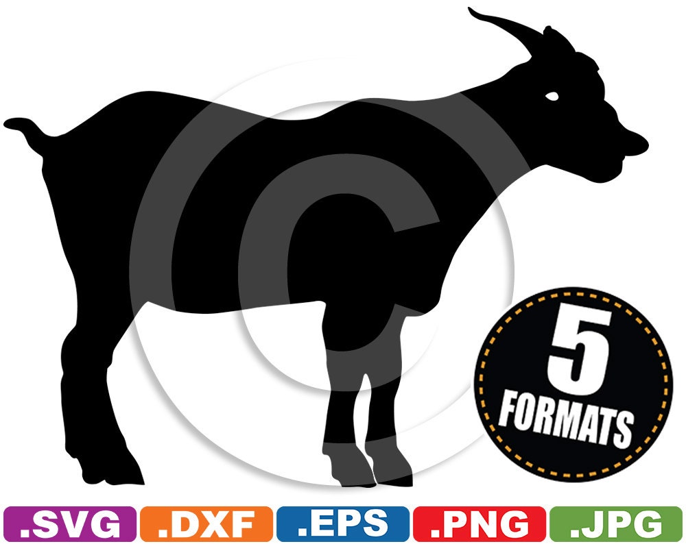 Download Goat Silhouette Clip Art Image svg & dxf cutting files for