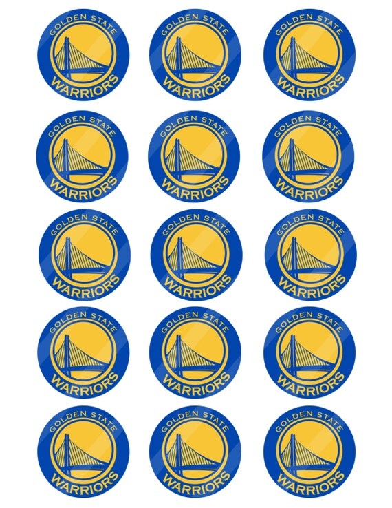 Golden State Warriors digital collage sheet 8.5x11 2 by DesignByJT