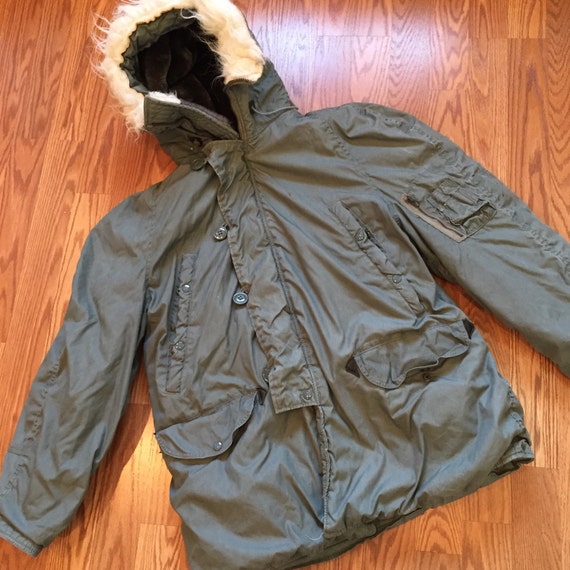 Vintage 1970s Military Issued N-3B Cold Weather Parka Size