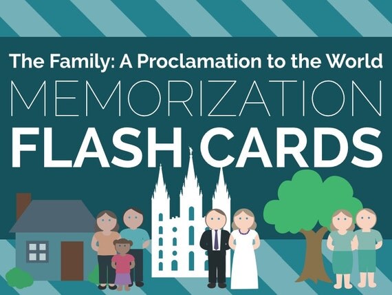 The Family: A Proclamation to the World Memorization Flash Cards