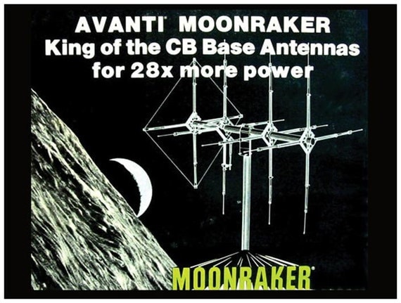 Avanti Moonraker 4 CB Antenna Poster 18 x 24 by gewelsngems