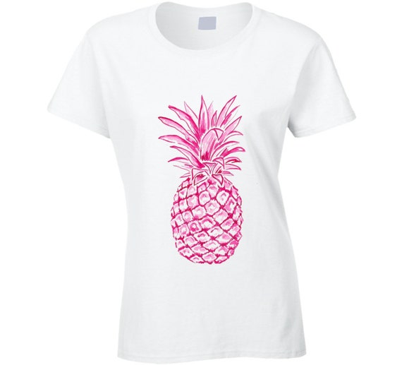 Pink Pineapple T Shirt By Crescendowear On Etsy