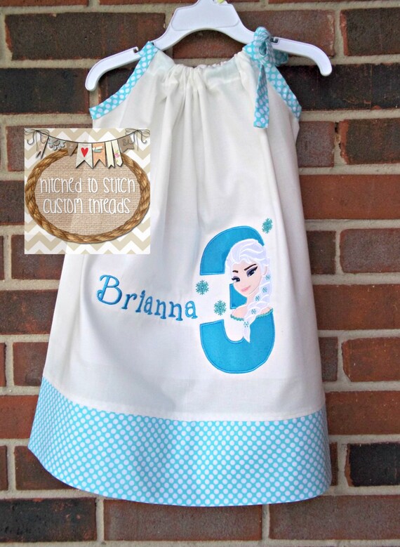 Birthday Number Applique Dress, Birthday Dresses, Frozen Elsa Birthday ...