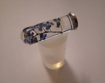 Cylinder/ tube clear silicone mould for resin jewellery H40 x 12 mm