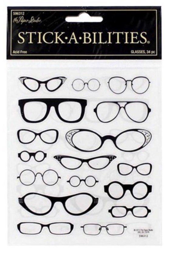 Eye Glass Stickers by DaisyGrayPretties on Etsy