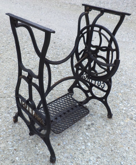 Treadle Sewing Machine Cast Iron Base Industrial by TheOldGrainery