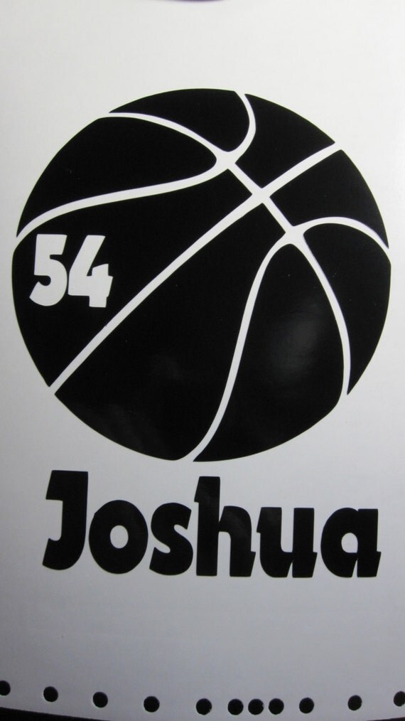 Personalized BASKETBALL Vinyl Window Decal/Sticker Available