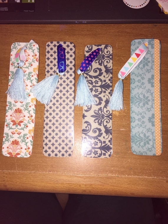 Items similar to Bookmark, laminated bookmarks with tassel or ribbon on
