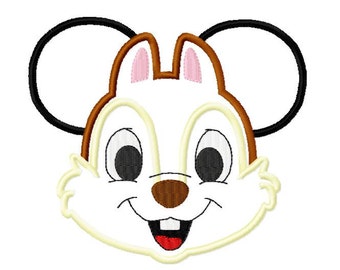 Character Inspired Chipmunk 1 Embroidery Applique Design