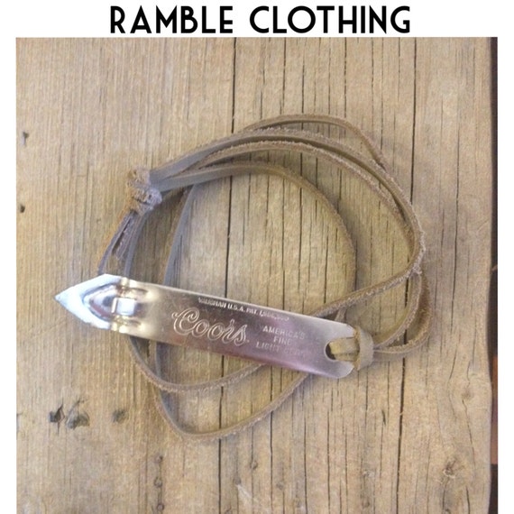opener vintage bottle coors Beer Opener by RambleClothing Bottle Leather w/ Coor's Vintage