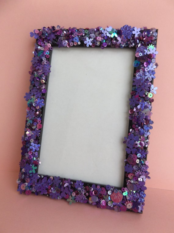 Sparkly Picture Frame Sequin Frame Bling Frame Glitzy Glam