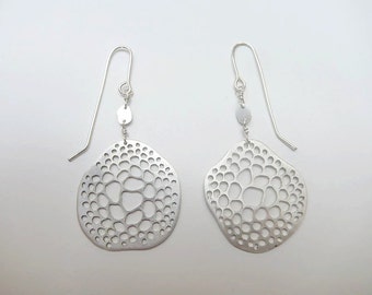boucles d'oreilles argent ajourées