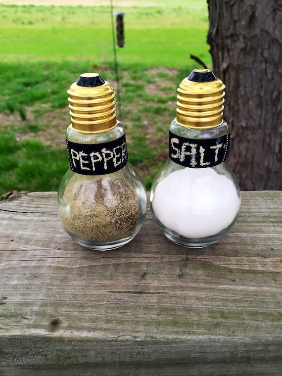 Light Bulb Salt and Pepper Shakers