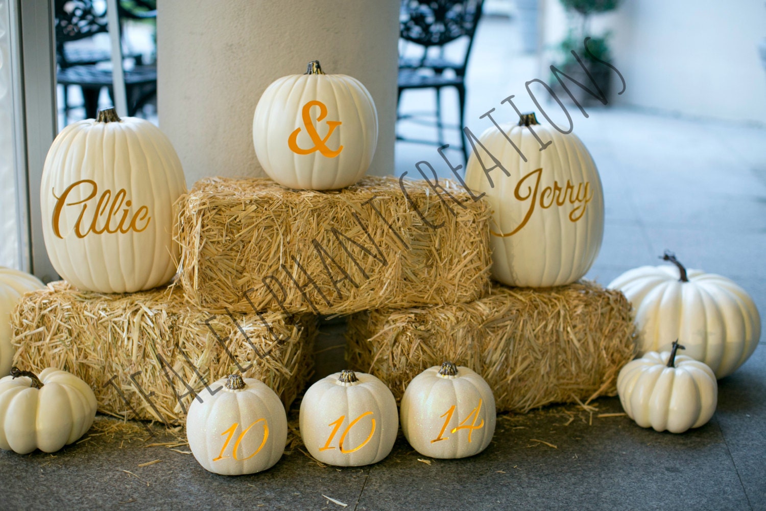 Custom Wedding Pumpkins