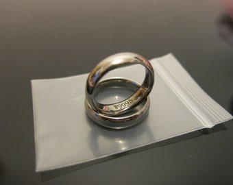 Ruthenium wedding rings