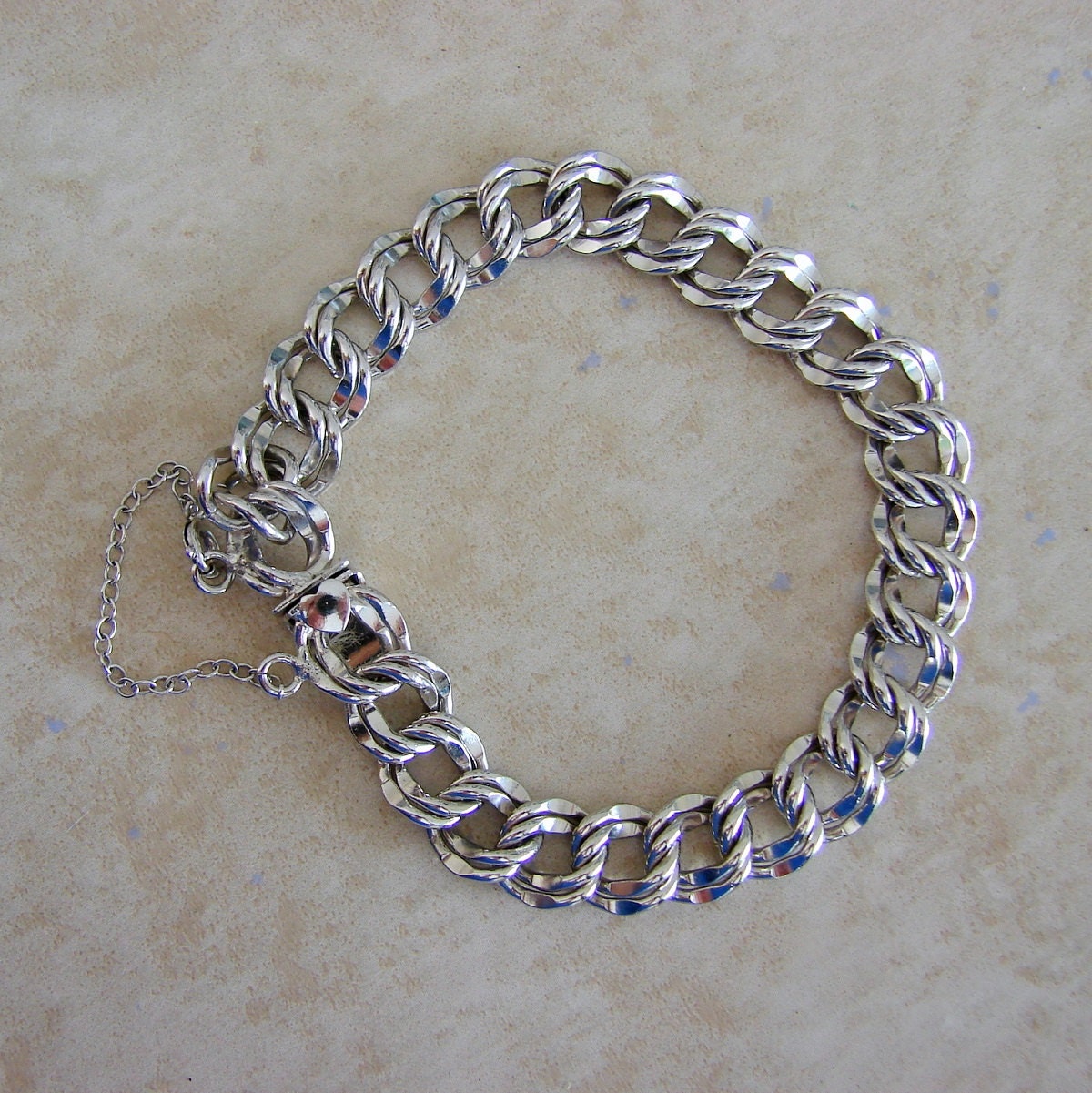 Elco Sterling Silver Starter Charm Bracelet 7 1/4 by Charmcrazey