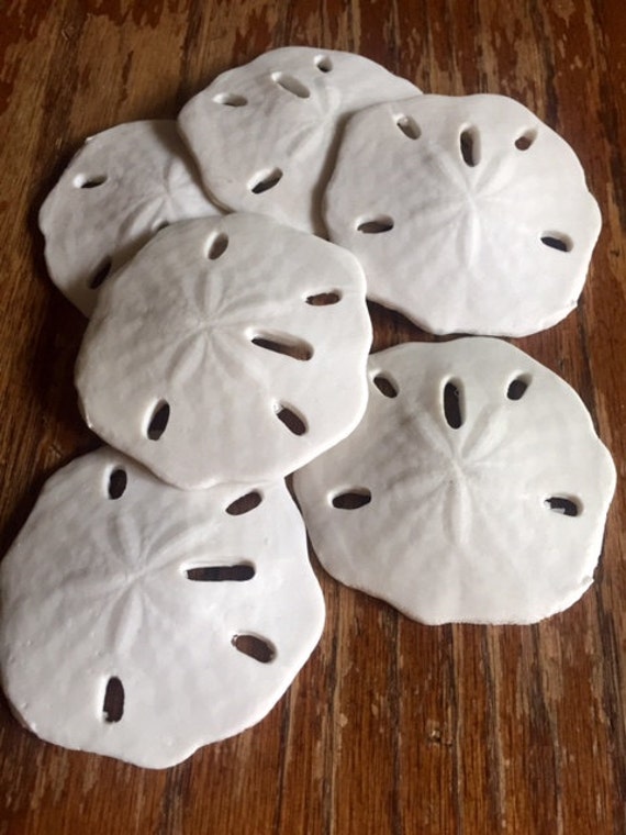 Sand dollars lot of 6 3 diameter Resin cruelty free sea