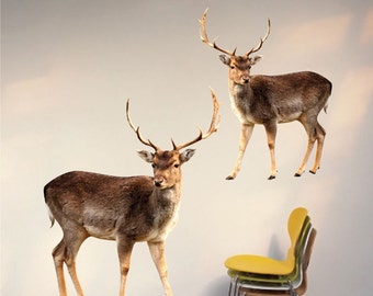 Deer Wall Decals Interior Buck Sticker Murals Wall Designs Deer Wall Designs Wall Decal, Deer Wall Stickers Animal Wall Decals, a14