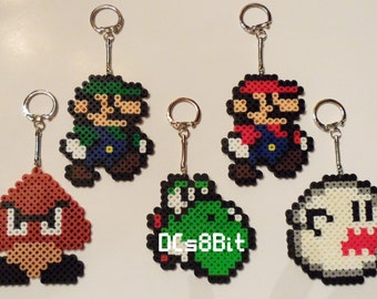 Perler keychains | Etsy