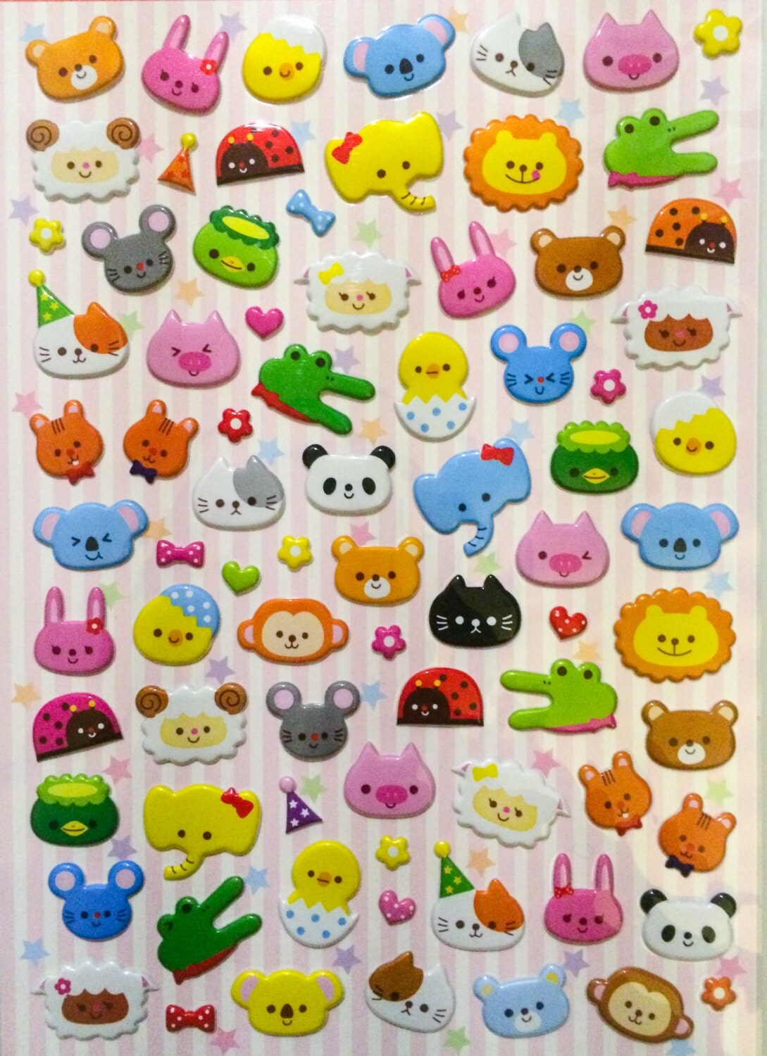 Cute Animal Stickers Japanese Kawaii by PasoKuma on Etsy