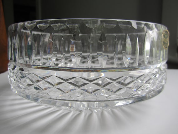 Bohemia lead crystal bowl