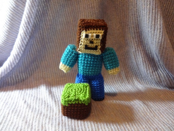 minecraft diamond steve plush