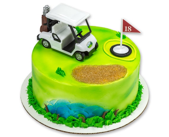 Heading For The Green Golf Cake Topper Decoration